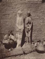 エジプトのミイラ,c.1870年（写真）