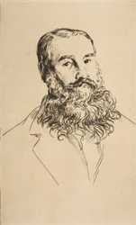 チャールズ・リーランドの肖像、1871年。