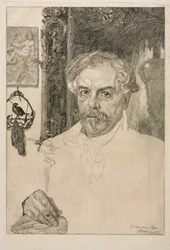 エドモンド・ド・ゴンクールの肖像、1882年。
