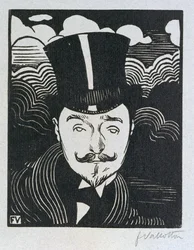 Romain Coolus（1865-1952）の肖像（木版画）