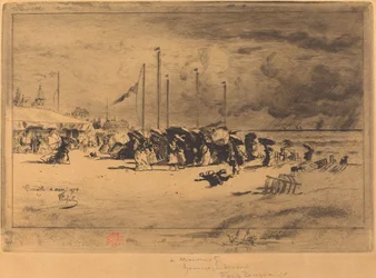 Un Grain à Trouville Squall at Trouville, 18741875.