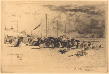 Un Grain à Trouville Squall at Trouville, 18741875.