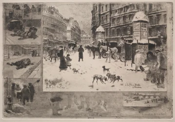 1879年のパリの冬。