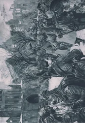 運に恵まれた皇帝（1915年2月14日）、ベルリンのDaterlandischer Derlag C U Weller社から出版されたHindenburgのイラスト