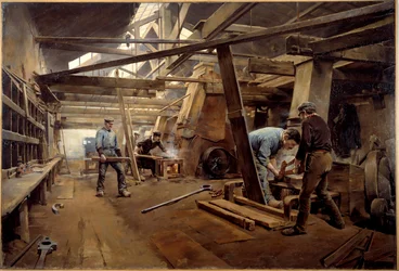 金型。 Ferdinand Joseph Gueldry (1858-1945) の絵画