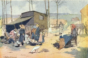 リタマー、子供時代の絵本、1900年頃（彫刻）