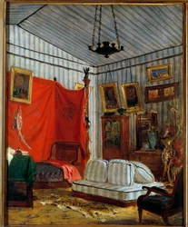 モルネイ伯爵のアパルトマン ウジェーヌ・ドラクロワ（1798-1863）による絵画 1833年 日：0.41x0.32m