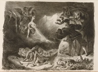 ゲーテのファウストへの挿絵、1828
