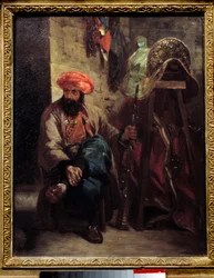 トルコの鞍 ウジェーヌ・ドラクロワ（1798-1863）による絵画 1825年 日0,41x0,33 m .