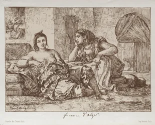 アルジェの女性、1833年。