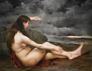 海を見る少女