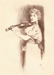 バイオリニスト、c1898