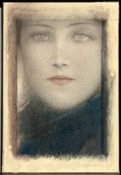 女性の頭、1910年頃