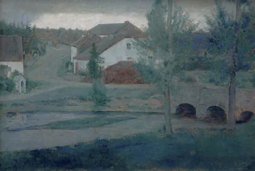 村への入り口、1885。