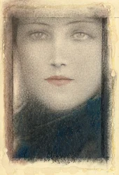 女性の頭、1910年頃