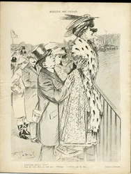 ル・リールのゴットロブ (1873-1935) のイラスト、2007 年 12 月 21 日 - 人種の結果 - 愛、ファッション、金持ちの生活、ヒッピズム - 女性