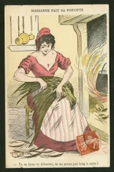 はがき, 色の風刺