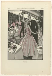 今日のファッションとマナー、1922年、Pl. 3: ダンス