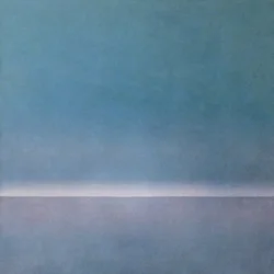 静かな海の地平線