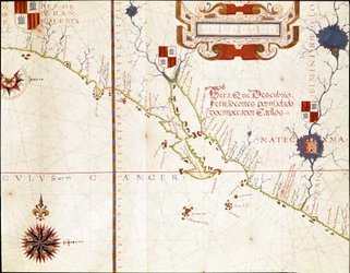 メキシコ西海岸と南カリフォルニアの眺め - 地図