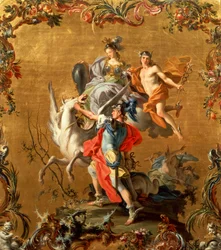 ペガサスの誕生」フィリッポ・ファルシアトーレ（1728-1768年活躍）作