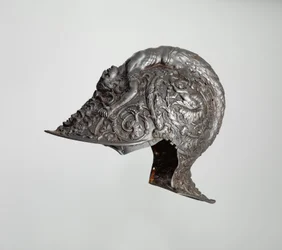 バーゴネット、1543年（鋼、金、繊維）