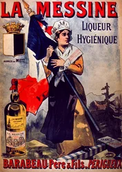 La Messine Liqueur Hygienique 広告(カラーリトグラフ)