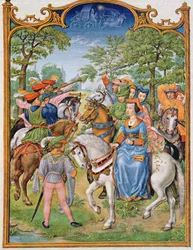 Fol 5v 5月の月：木の祭、ブレビアリウムグリマーニ、1515年
