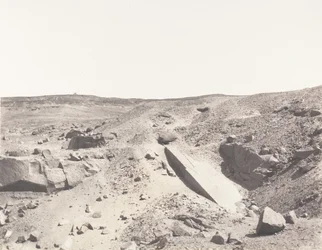 Aswan Syene、Granite Quarries - Old Extraction System、1851-52、印刷 1853-54。