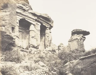 Djebel Selséléh Silsilis, Steles Architecturales Carved In The C..., 1851-52, print 1853-54.