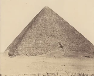 メンフィスのジゼのネクロポリス、ケオプスの大ピラミッドのピラミッド、1851-52年、1853-54年に印刷。