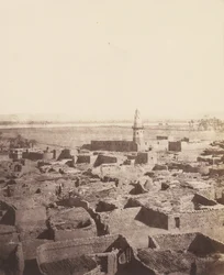 エドフ、Py の中央プラットフォームから見た都市の一般的な側面...、1851-52 年、1853-54 年に印刷。