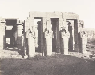 Gournah Thebes、Palais Dit le Memnonium、1851-52 年、1853-54 年に印刷。