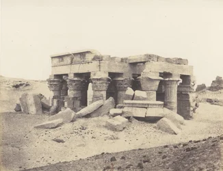 Kôm-Ombou Ombos、廃墟の概観、1851-52、1853-54 印刷。