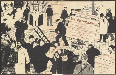 Les Rassemblyments のブックカバー、1896 年。