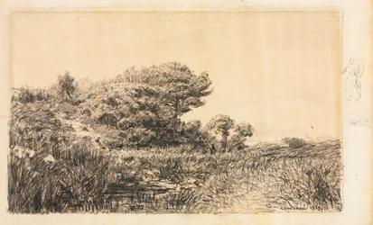 クーロンヌの沼の端、1863年。