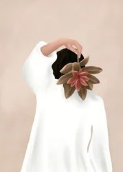 優美な多肉植物の花