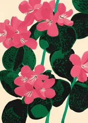 鮮やかなピンクの花