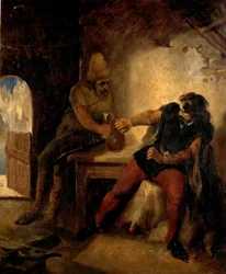 シャモア猟師の小屋のマンフレッド、1850年頃