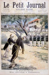 1896年、タナナリブ、アンタナナリボ、マダガスカルでの射撃隊による処刑