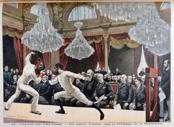 共和国大統領の前の囲い、パレドレリゼ、1895年