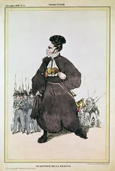 1830年フランスの救世主としてのパスキエ男爵の風刺画