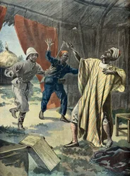 1899年、フランス軍の捕虜サモリ・トゥーレの自殺未遂
