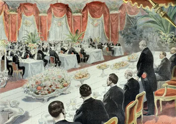 1897年、フェリックス・フォールへの晩餐会。