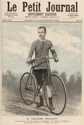 1891年9月26日の「Le Petit Journal」からのCharles Terront（1857-1932）