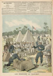 1892年12月31日、「Le Petit Journal」からのDahomeyの新年のボックス