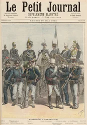 1892年5月28日、「Le Petit Journal」からのイタリア軍（カラーリソ）