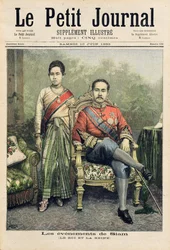 シャムの王と女王、「ルプチジャーナル」のイラスト、1893年6月10日