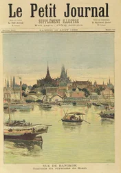 「ルプチジャーナル」からのバンコクの眺め、1893年8月12日
