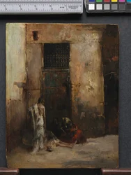 ドアの乞食、1870